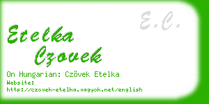 etelka czovek business card